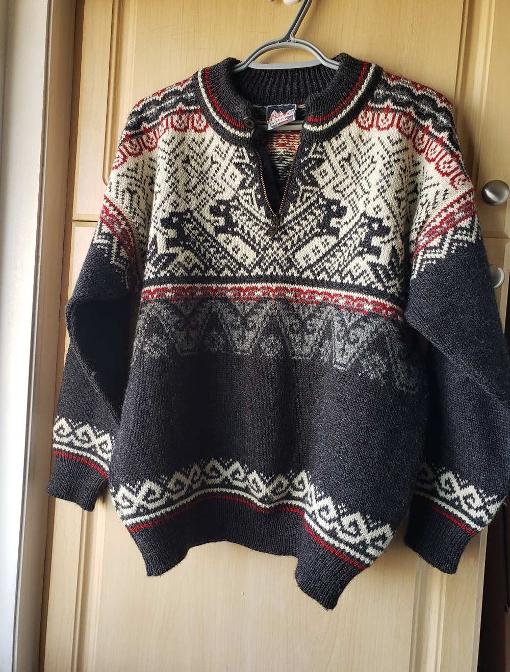 Dale Of Norway Olympic Nagano 1998 Fair Isle Wool Knit Men's Sweater
